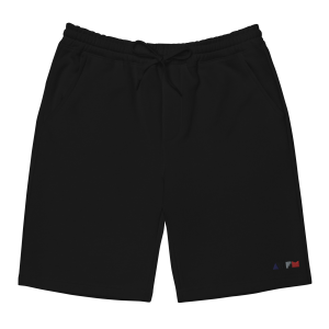 Active Fleece Shorts x Classic Embroidered x black - Front