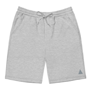 Active Fleece Shorts x Limited Logo Embroidery x grey on grey