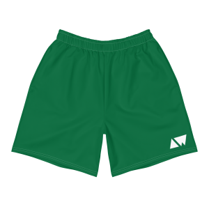 Athletic Shorts x AW x white on green - Front