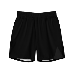 Limited Logo x Monotone x Activewear Swim Trunks x Black on Black - Front