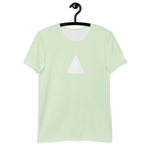 Men’s Gym T-shirt x Limited Logo x white on limon - Front Hanging