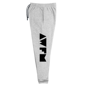 Men's Joggers x Classic Sidewinder x black on grey - Front left side view