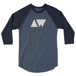 3/4 Sleeve Shirt x AW Edition x white on blue