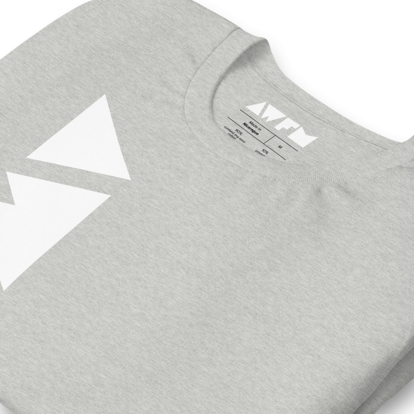 Essential T-Shirt x Classic Sidewinder x white on athletic heather grey - Image 6