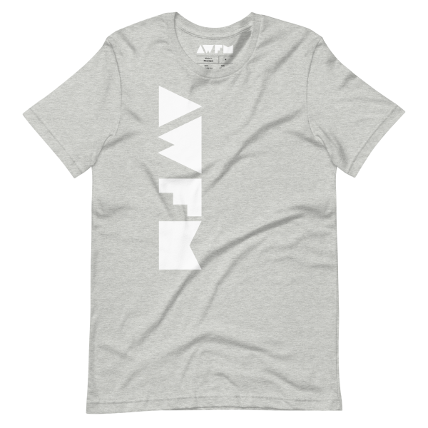 Essential T-Shirt x Classic Sidewinder x white on athletic heather grey - Image 4