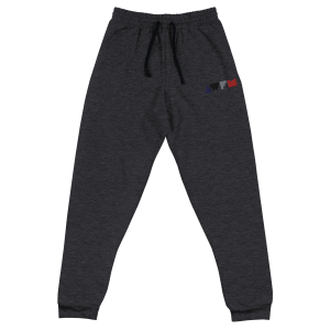 Men's Joggers x Classic Embroidered x Heather Black