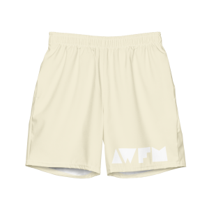 Men's Swim Trunks x Classic x white on apricot